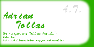 adrian tollas business card